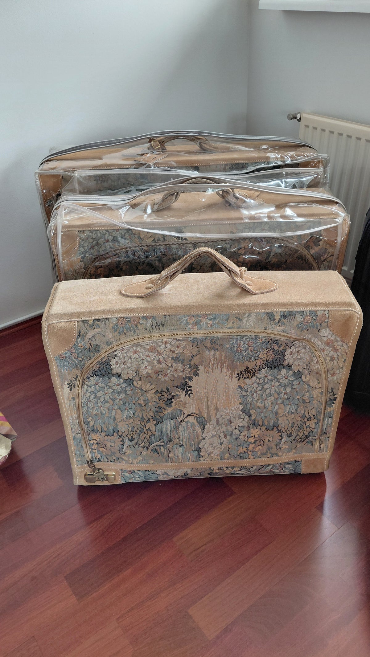 Vintage ferðatösku sett 3 stk (1970-1980), The French Luggage Company
