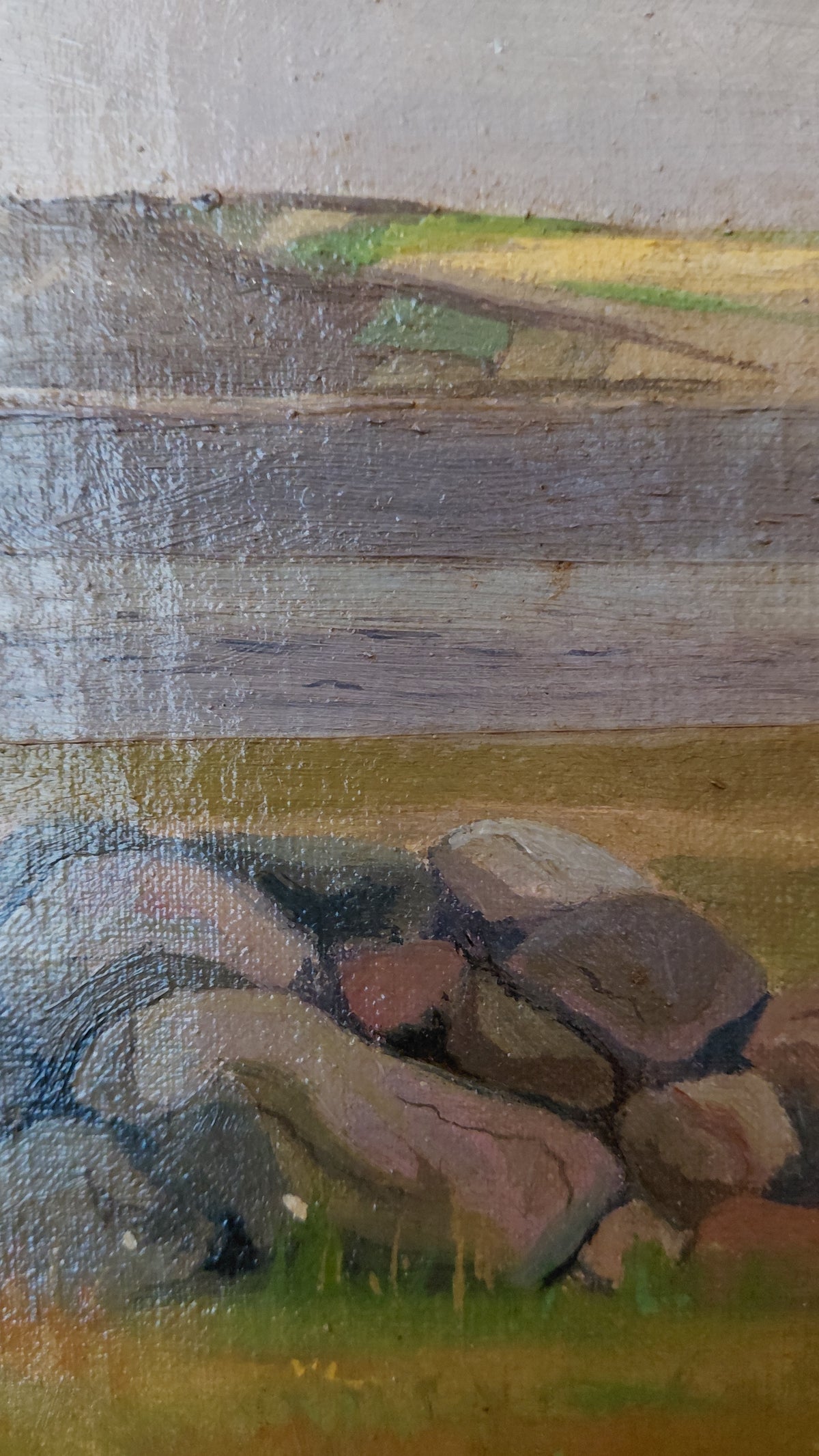 Olíumálverk af dönsku landslagi  52x42 cm (1922), Valdemar Maue (1892-1952)