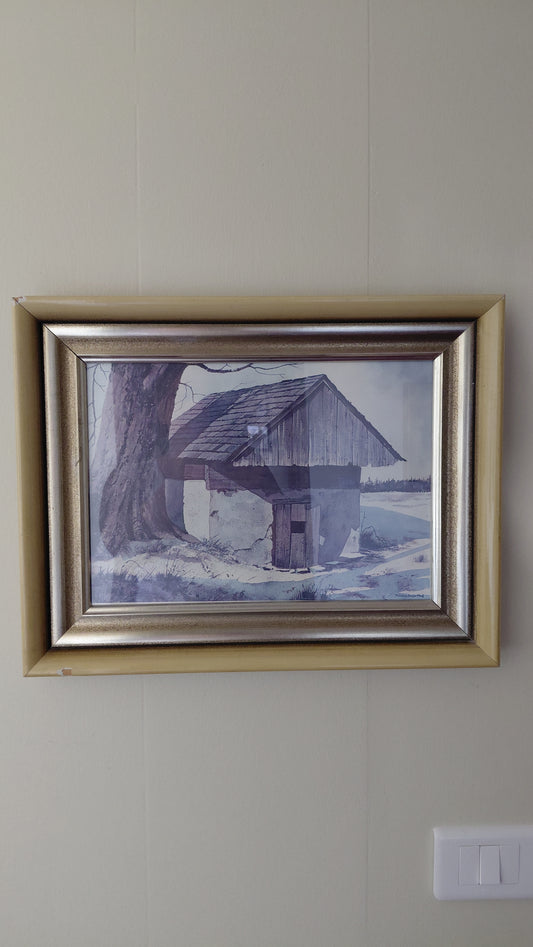 Kofi í vetrarlandslagi (eftirprentun), Ókunnur listamaður