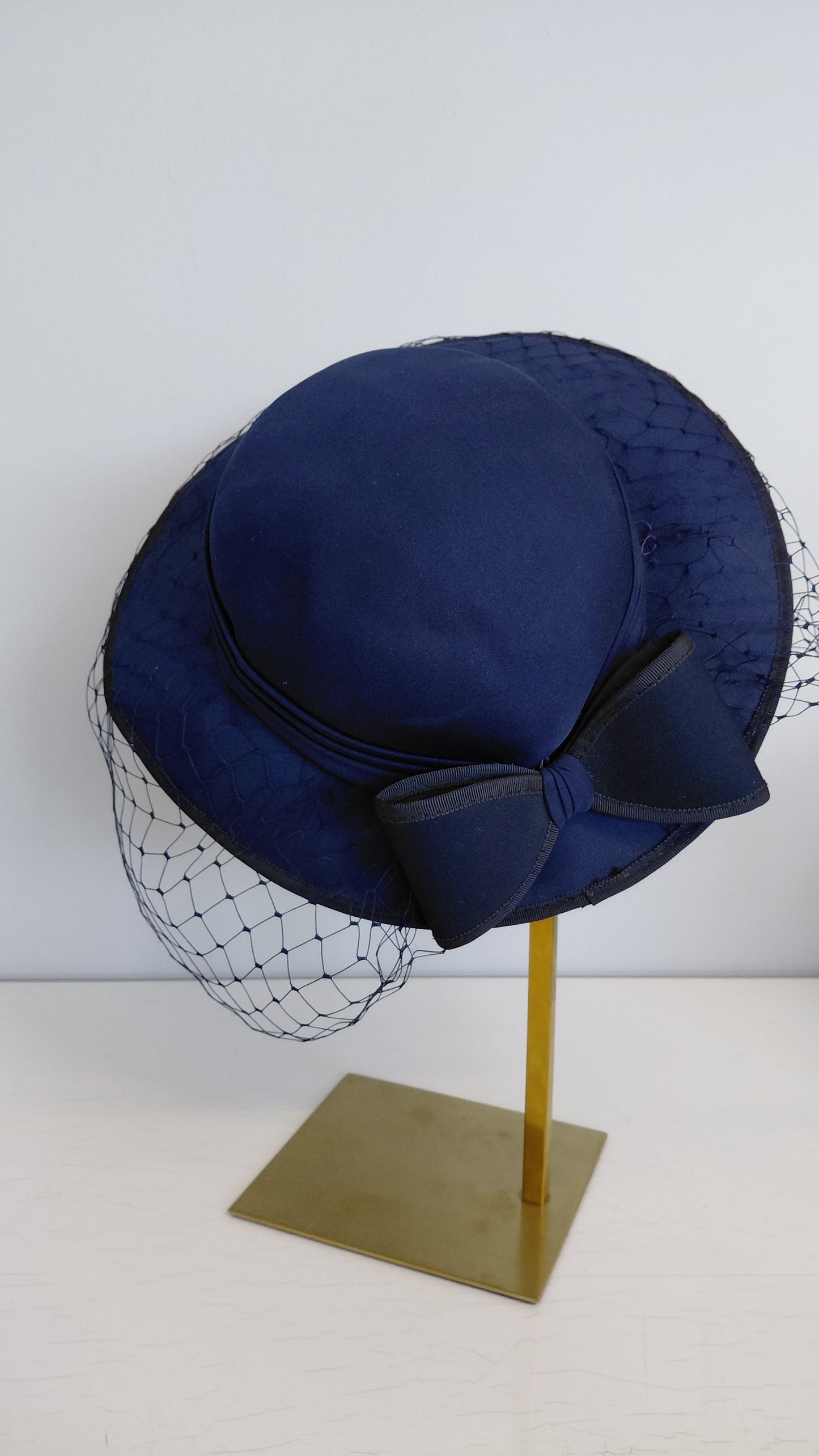 Vintage samkvæmishattur með slöri (1950-1960), Vintage