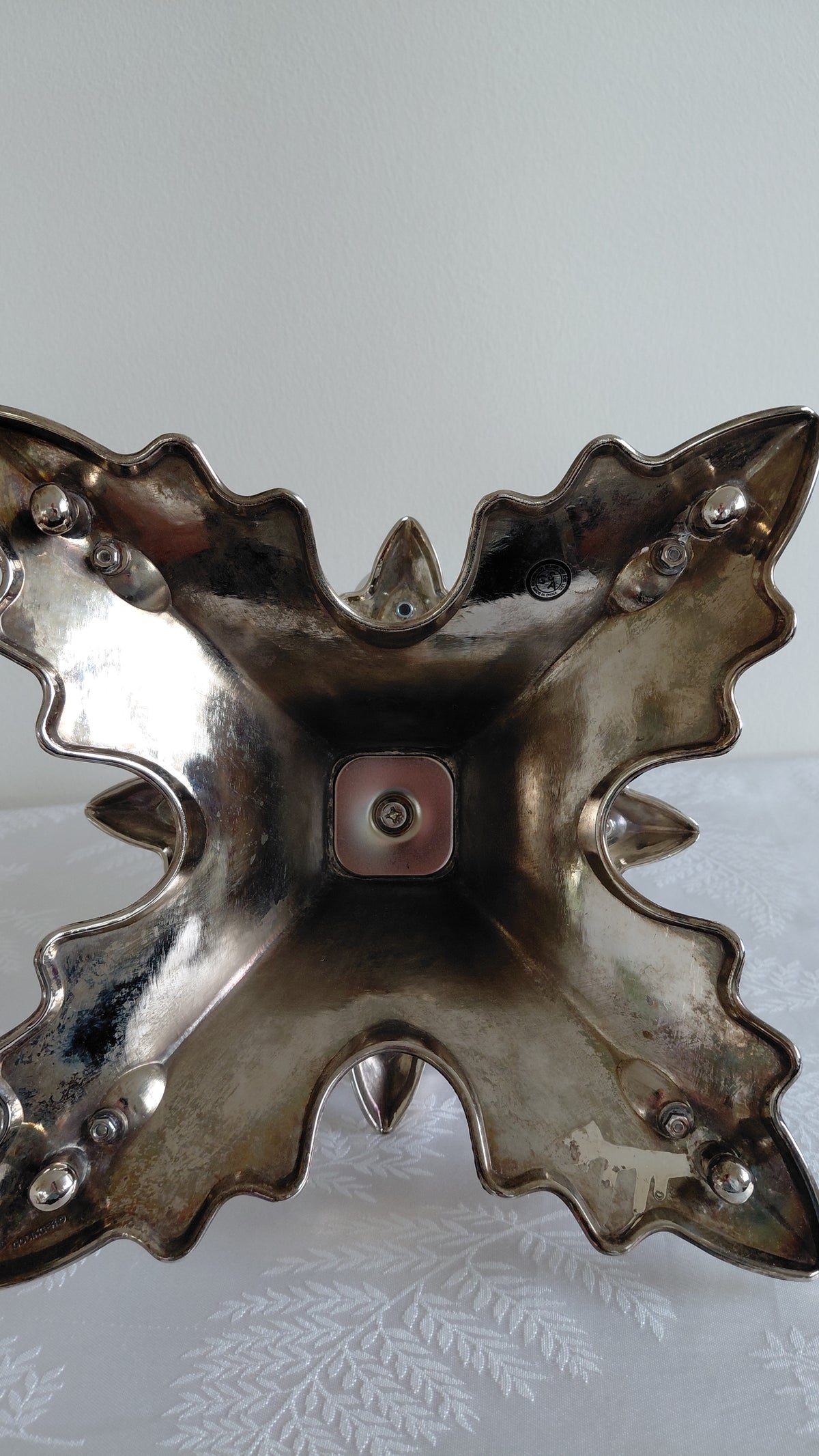 Jólatrés kertastjaki silfurhúðaður H37, Goldinger Silver Art