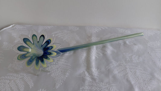 Vintage handblásið listglerblóm (1990s), Vintage