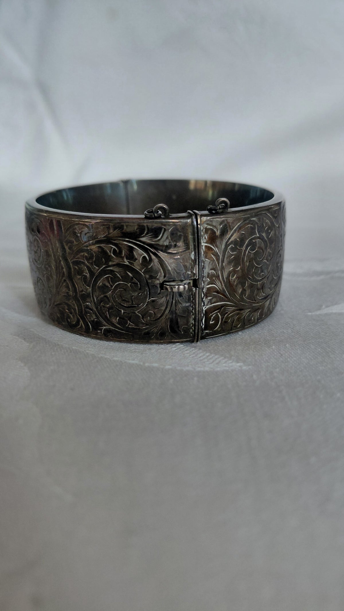 Vintage sterling 92.5% silfur armband Ø6 cm (1947–1948), Spooner, Painter & Co (William Spooner & Charles Painter)