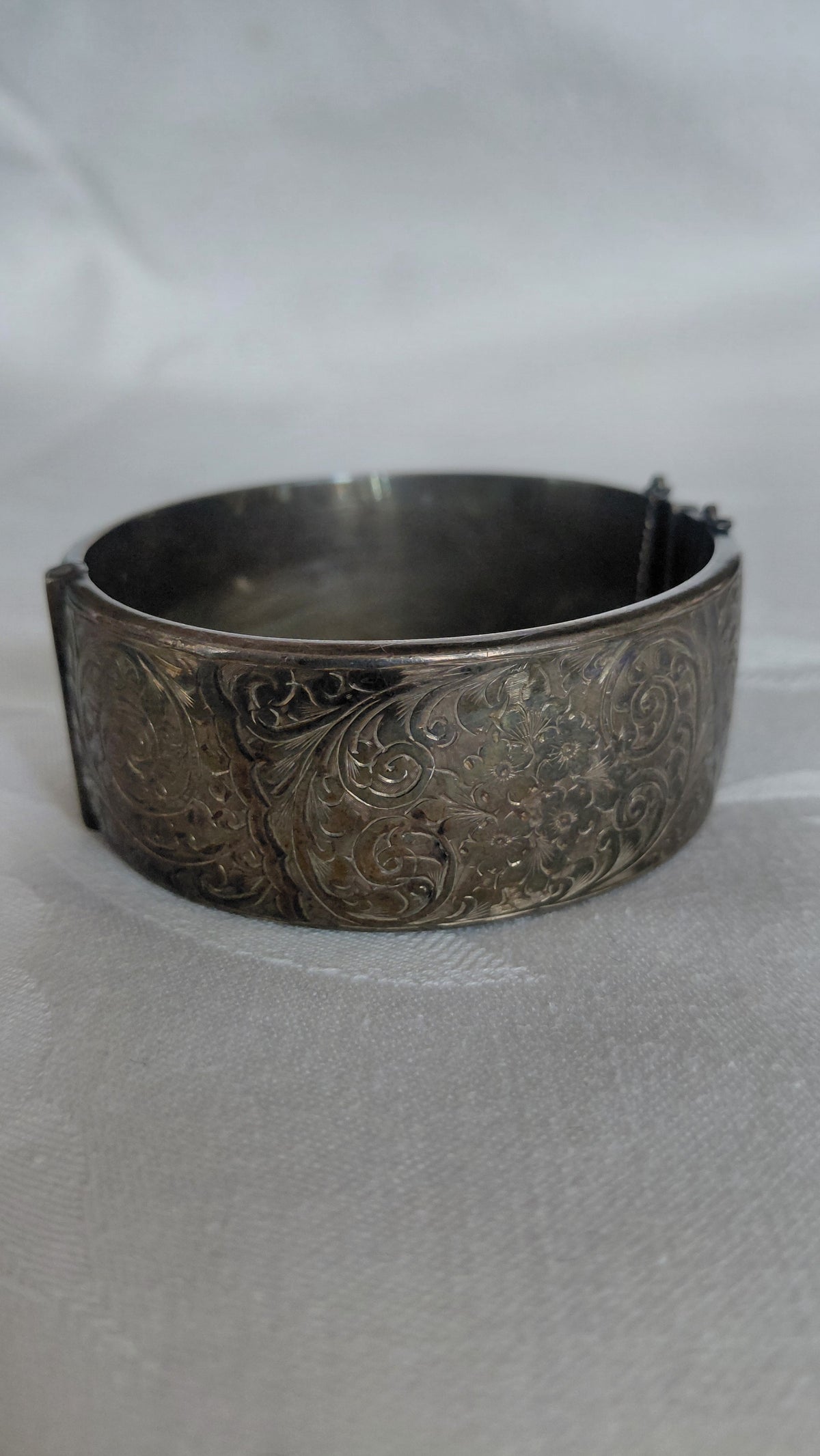 Vintage sterling 92.5% silfur armband Ø6 cm (1947–1948), Spooner, Painter & Co (William Spooner & Charles Painter)