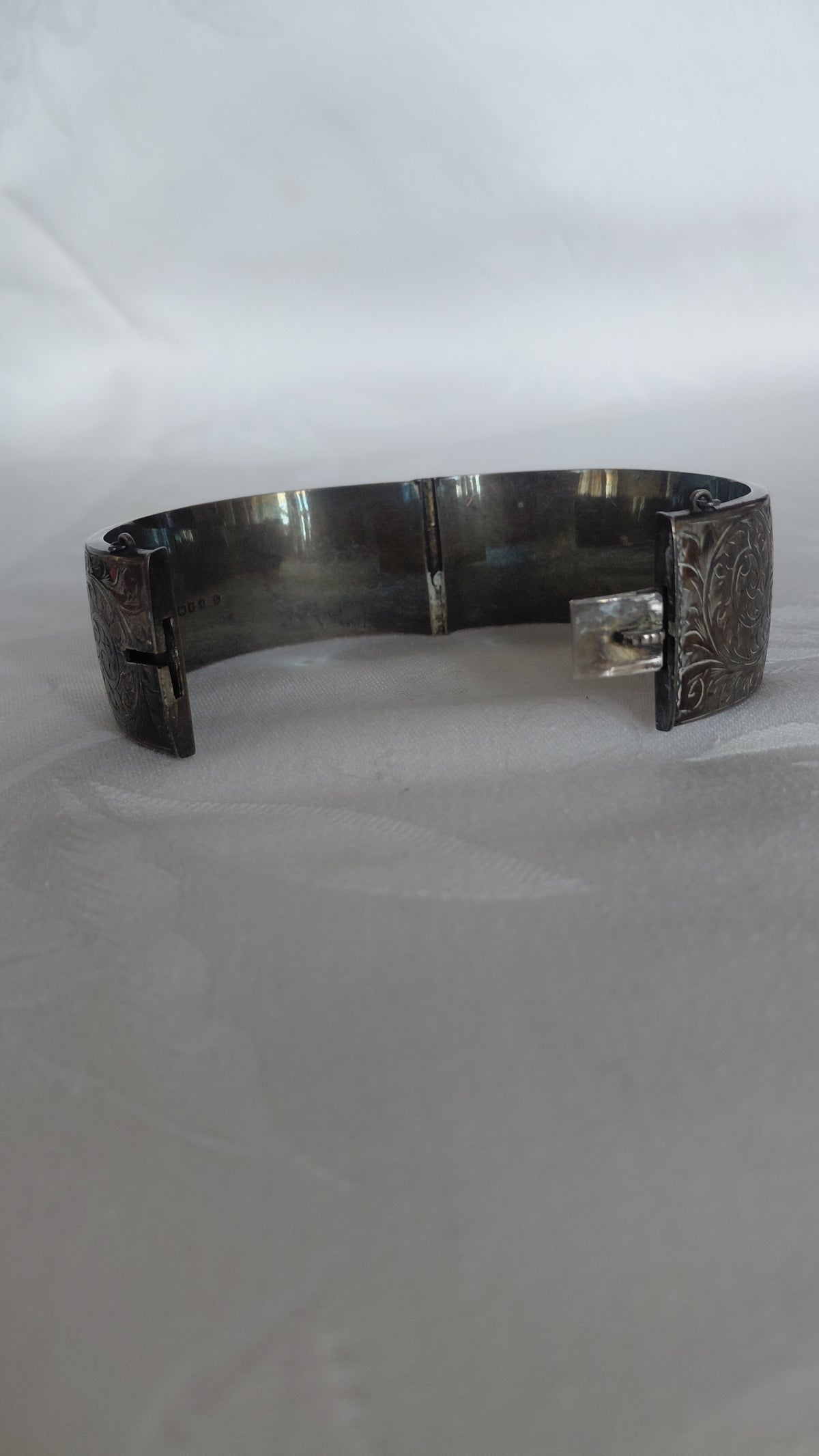 Vintage sterling 92.5% silfur armband Ø6 cm (1947–1948), Spooner, Painter & Co (William Spooner & Charles Painter)