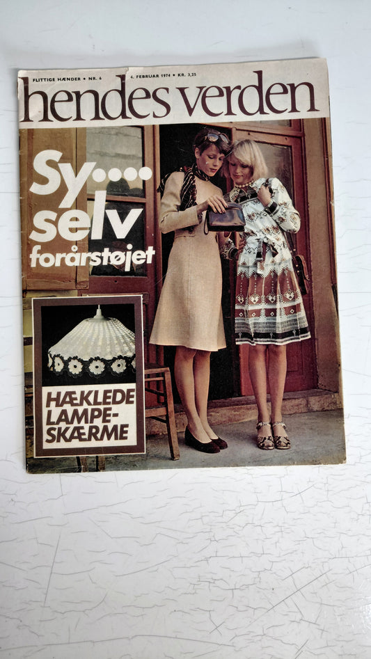 Hendes verden prjónablað nr. 6 (feb 1974), Hendes verden