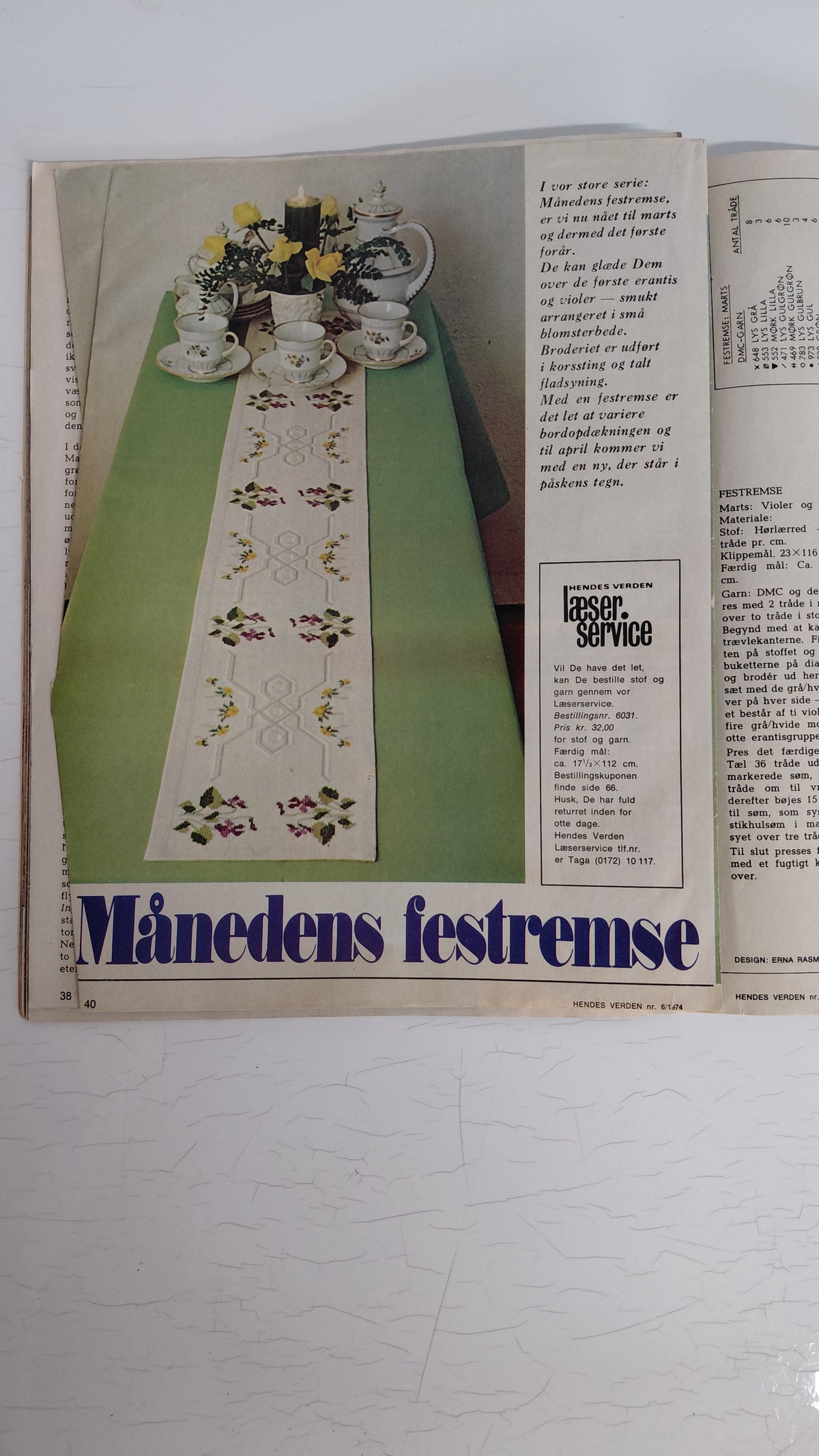 Hendes verden prjónablað nr. 6 (feb 1974), Hendes verden