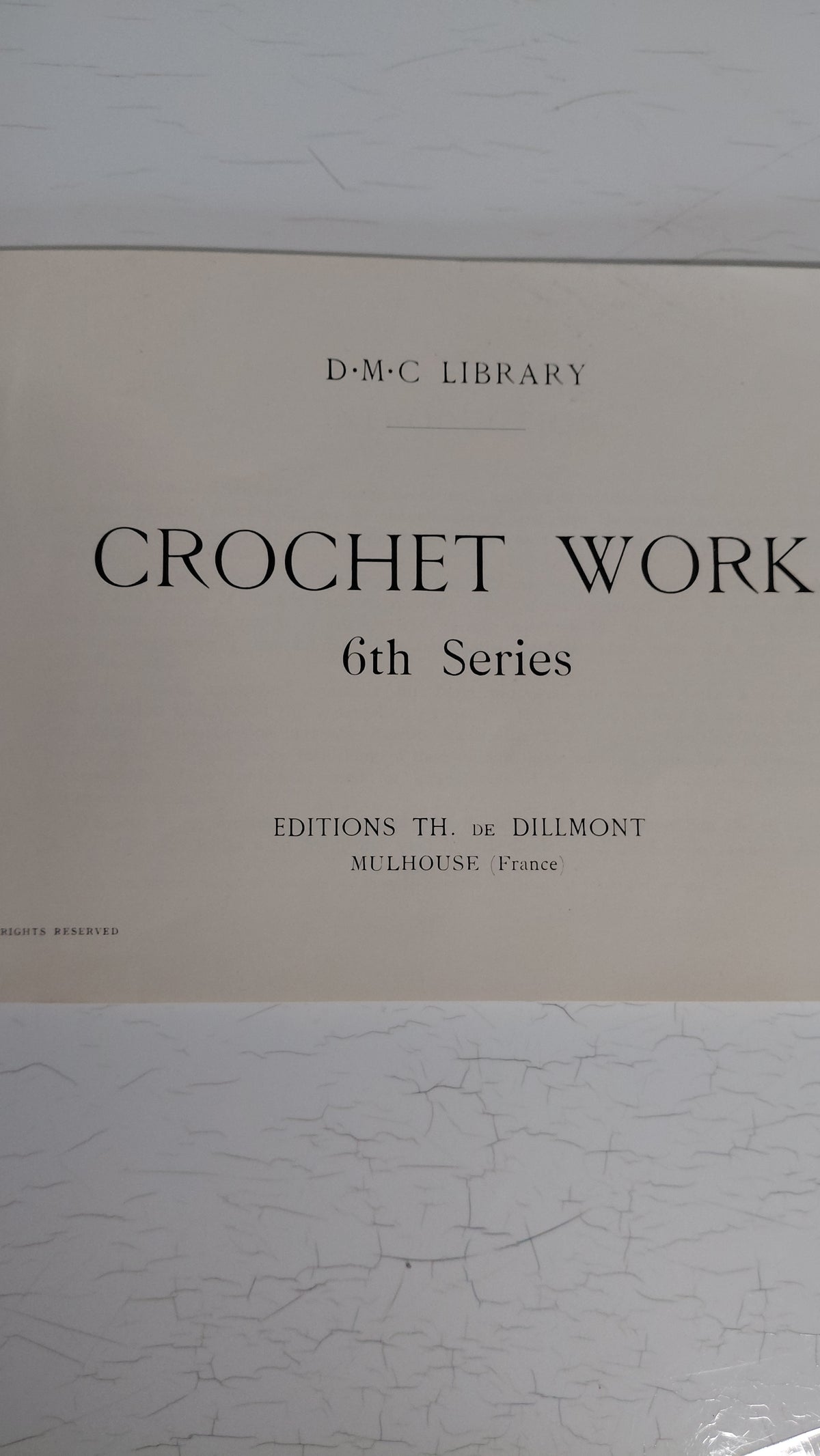D.M.C Library Crochet work 6th series, hekl uppskriftir (1951), Hendes verden