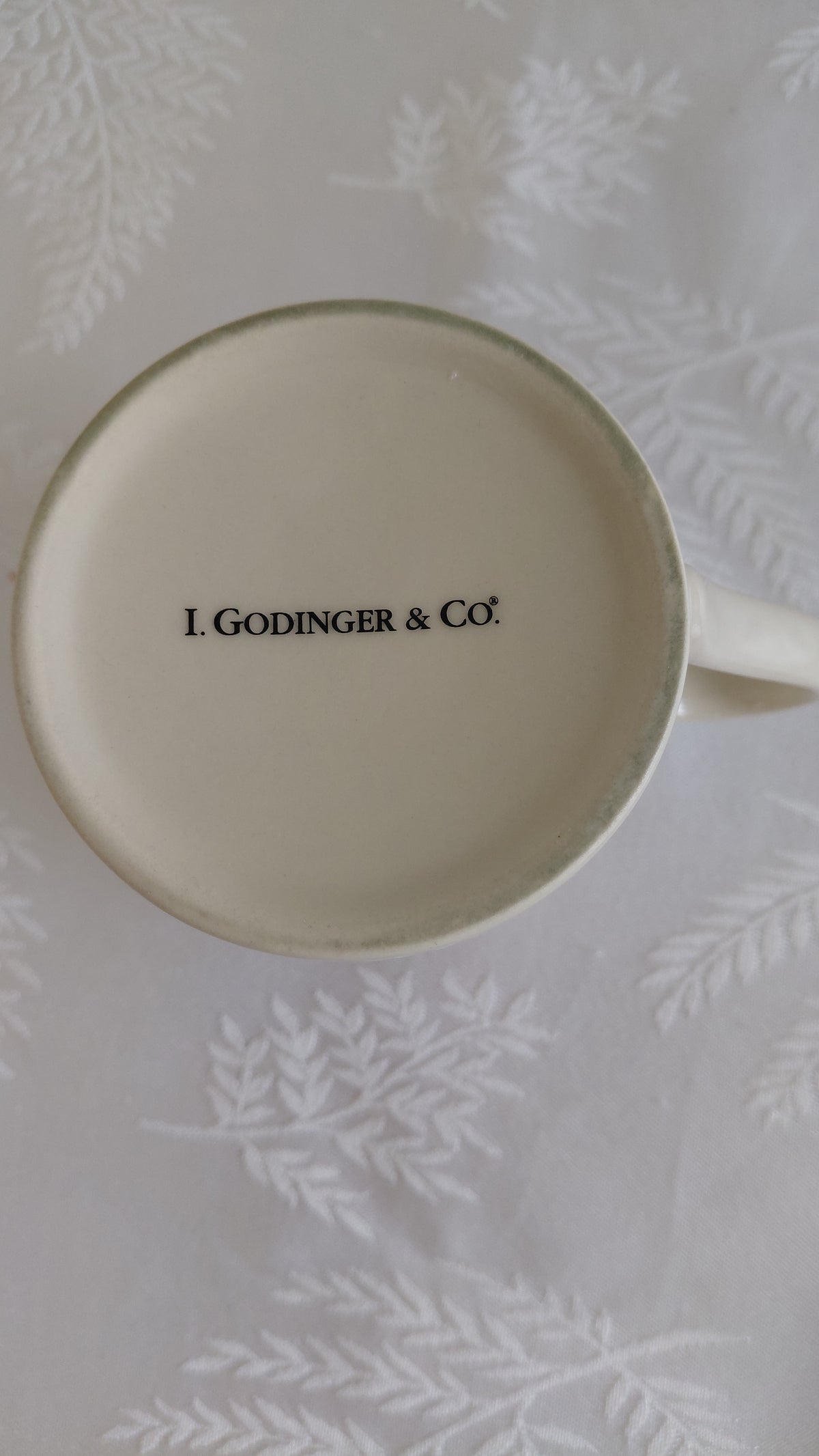 Bolli kona og barn Toile de Jouy munstur, seljast stakir, I. Godinger & Co.