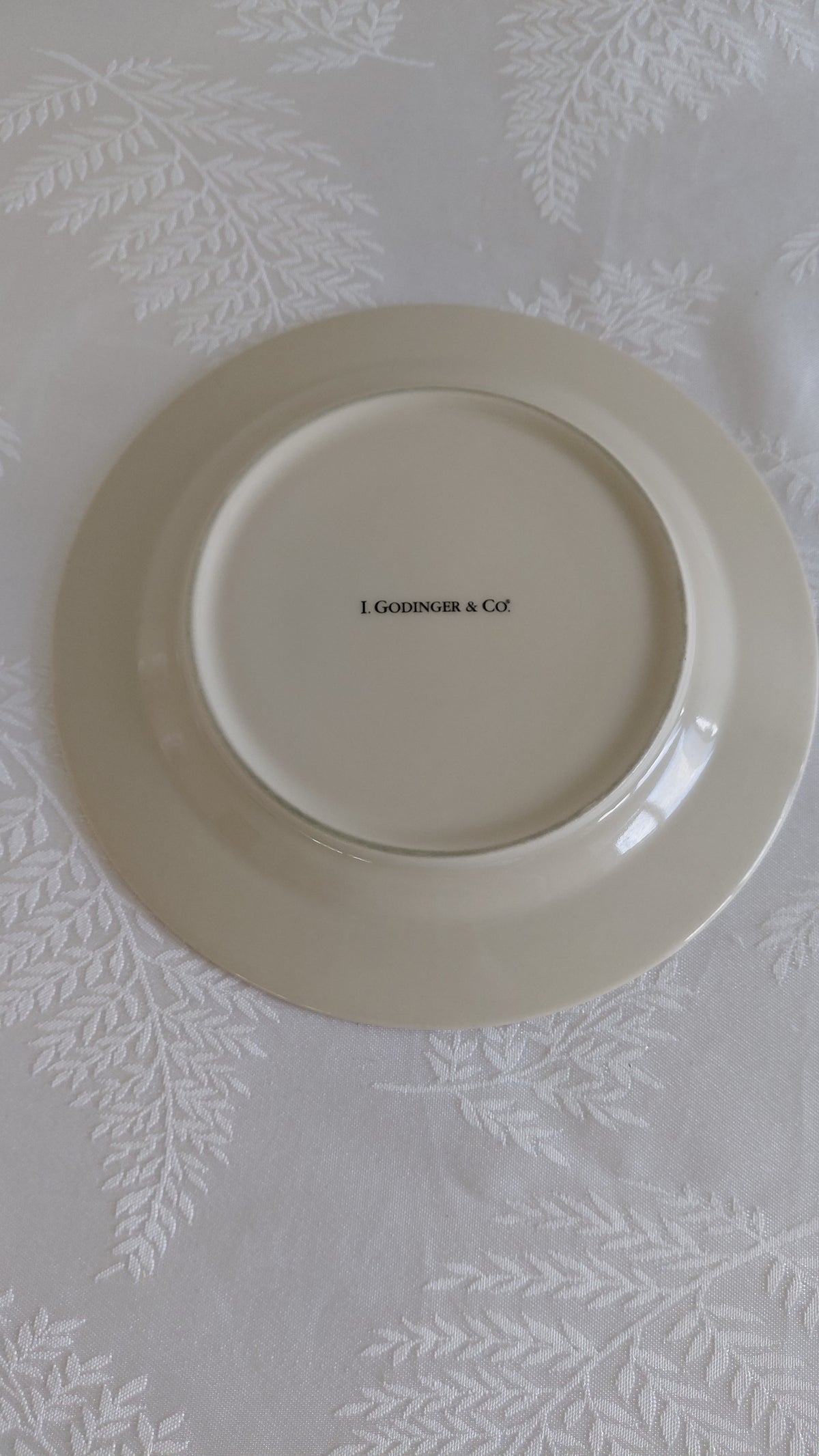 Diskur Konur og maður, Toile de Jouy munstur (Ø20.5 cm), I. Godinger & Co.