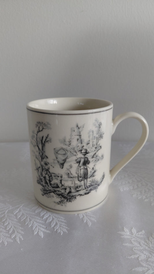 Bolli Börn Toile de Jouy munstur, seljast stakir, I. Godinger & Co.
