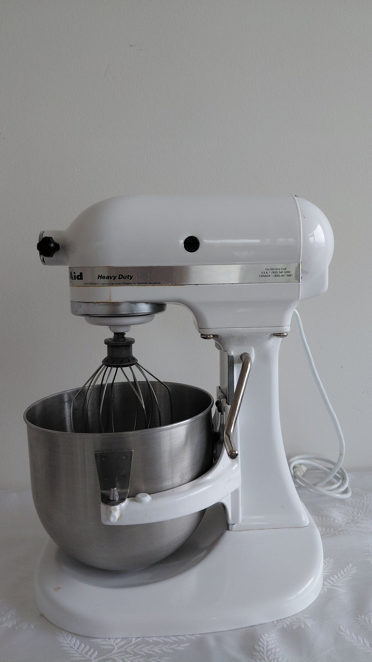 Hærivél "Heavy Duty mixer - Model K5SSWH" með aukahlutum, Kitchen Aid