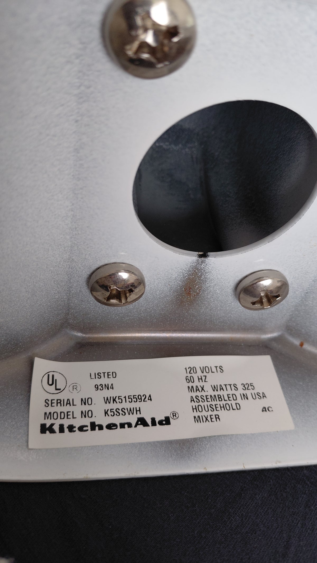 Hærivél "Heavy Duty mixer - Model K5SSWH" með aukahlutum, Kitchen Aid