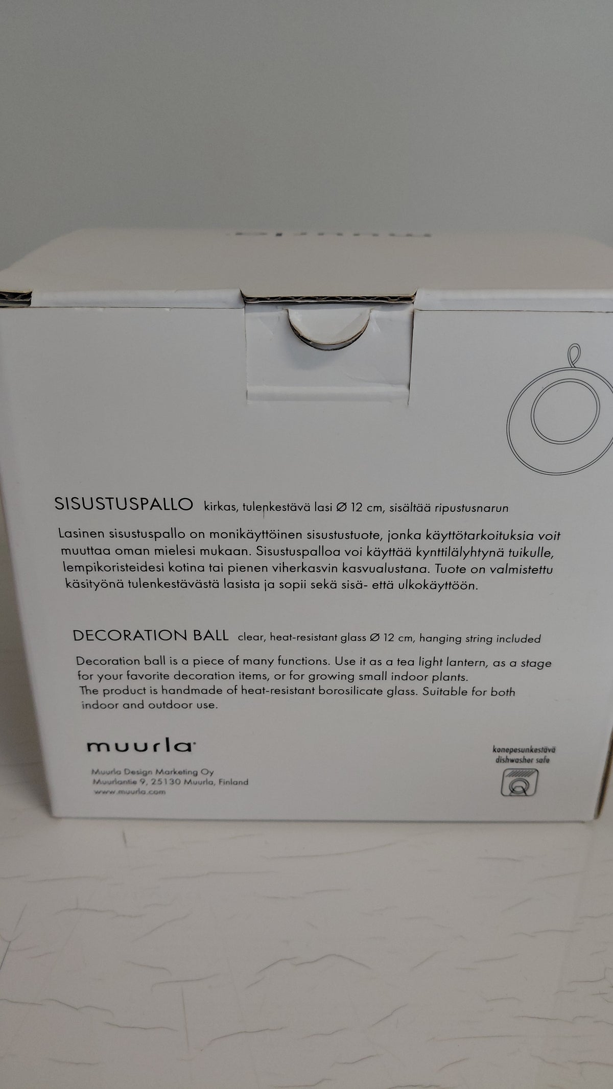 Skrautkúla fyrir kerti eða blóm (Ø12 cm) - ónotað, Muurla