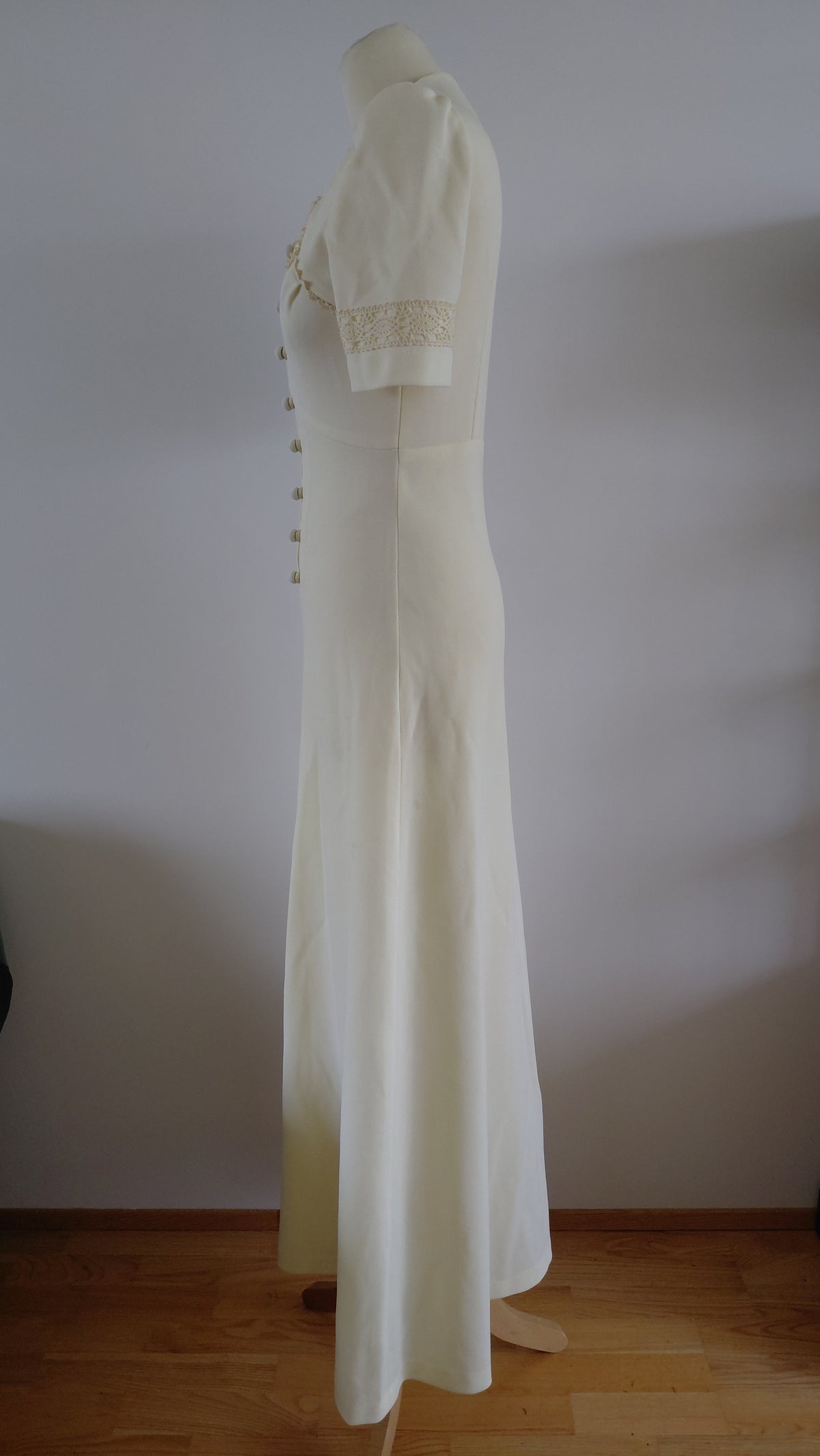 Vintage síður kjóll með blúndum (1970s), EUR 36, Lewis Barnett