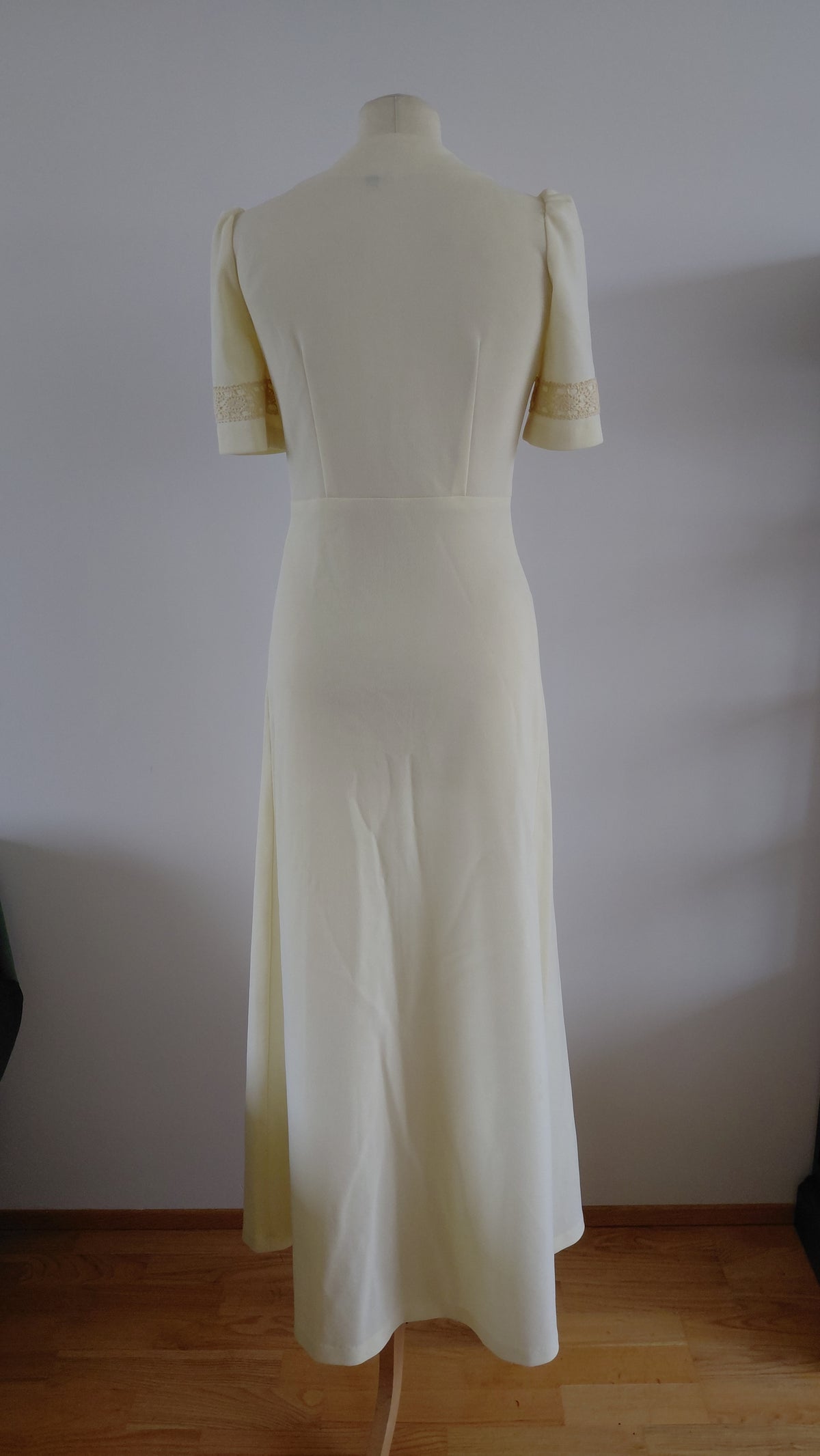 Vintage síður kjóll með blúndum (1970s), EUR 36, Lewis Barnett