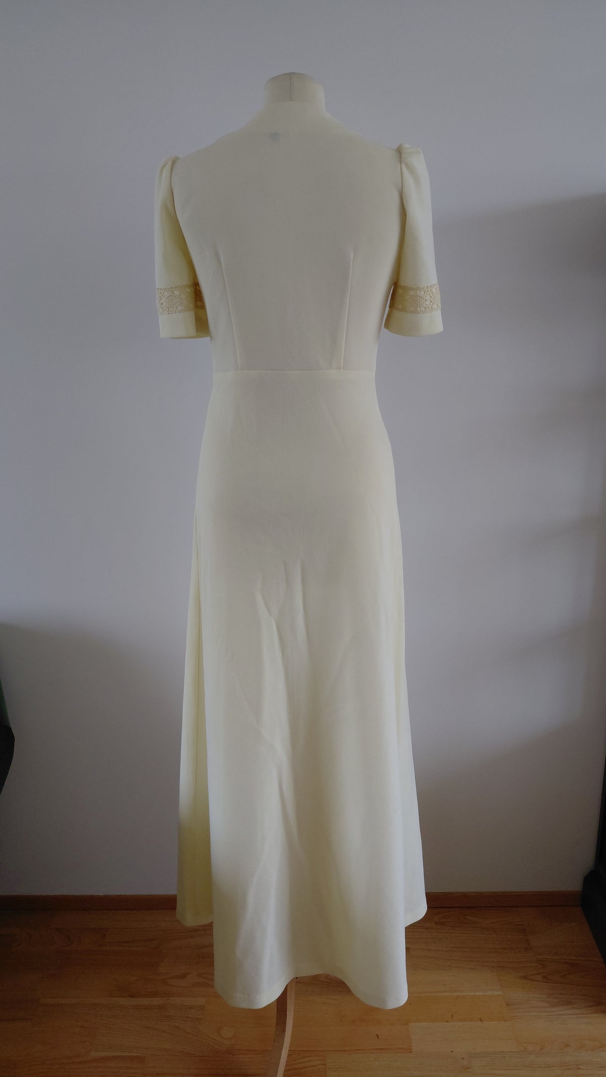 Vintage síður kjóll með blúndum (1970s), EUR 36, Lewis Barnett