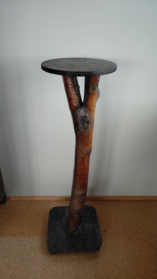 Blómasúla úr náttúrulegri trjágrein (H99 cm), Vintage