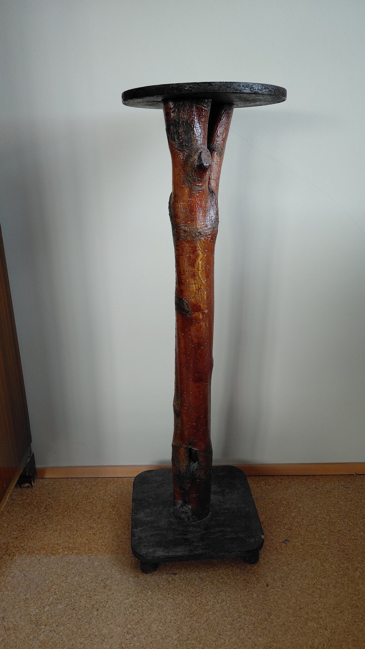 Blómasúla úr náttúrulegri trjágrein (H99 cm), Vintage