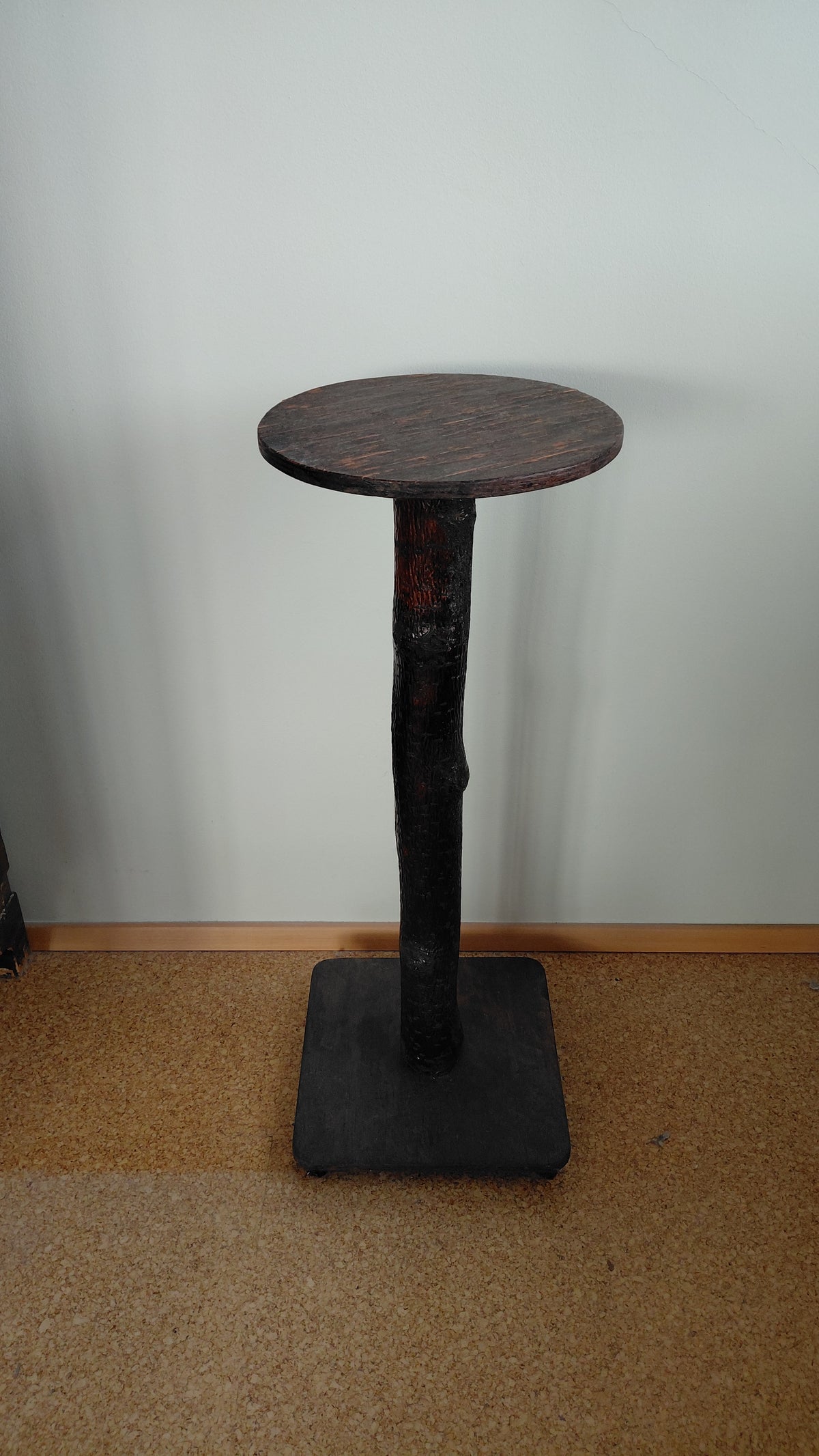 Blómasúla úr náttúrulegri trjágrein (H67 cm), Vintage