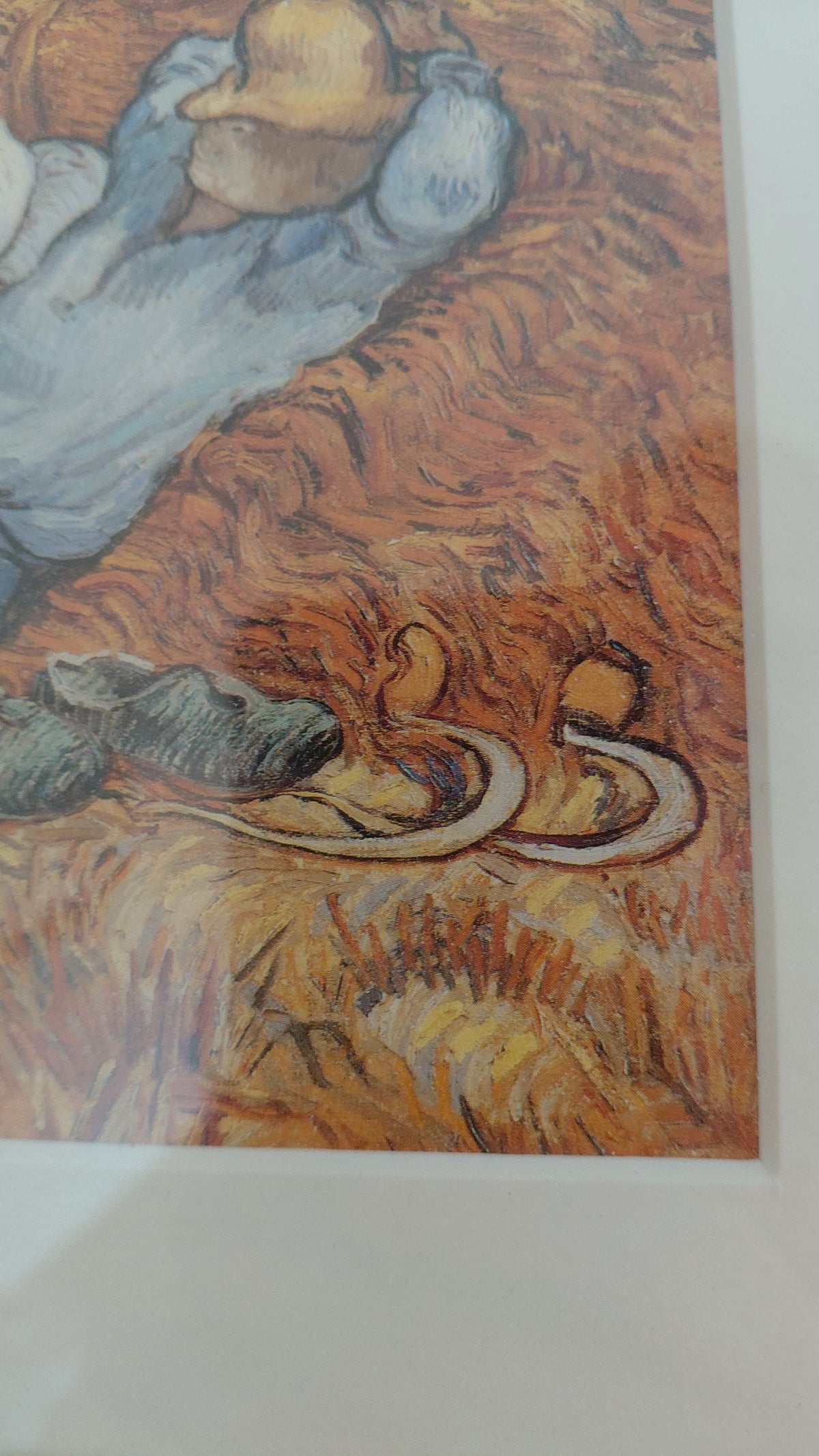 Innrammuð prentmynd – Hádegishvíldin, Eftirprentun, Vincent van Gogh