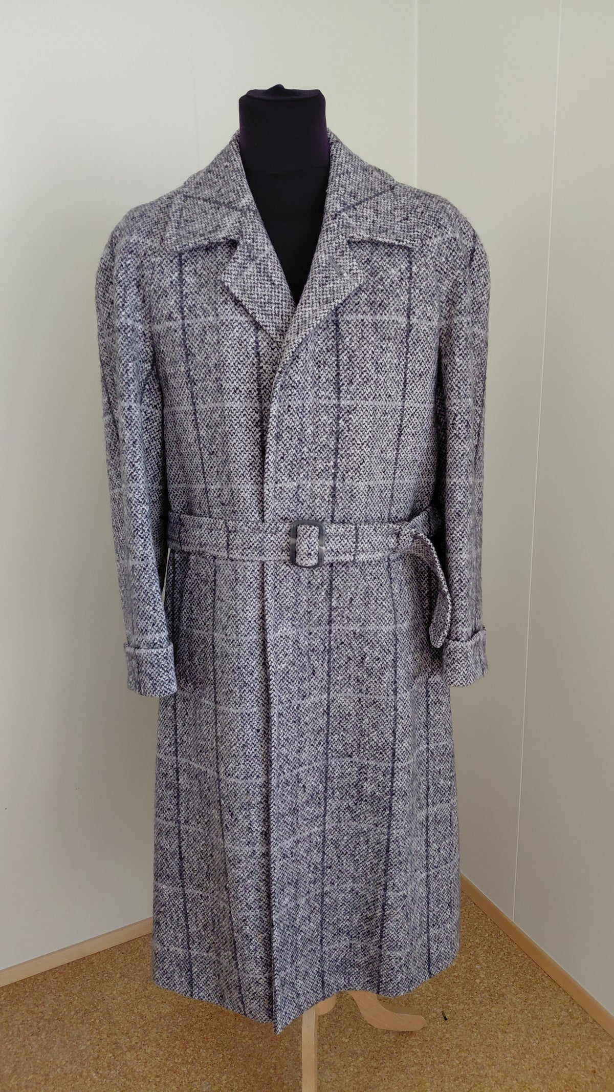 Vintage ullar frakki (1980-1989), L - XL, Oscar Jacobson (Made in Sweden=