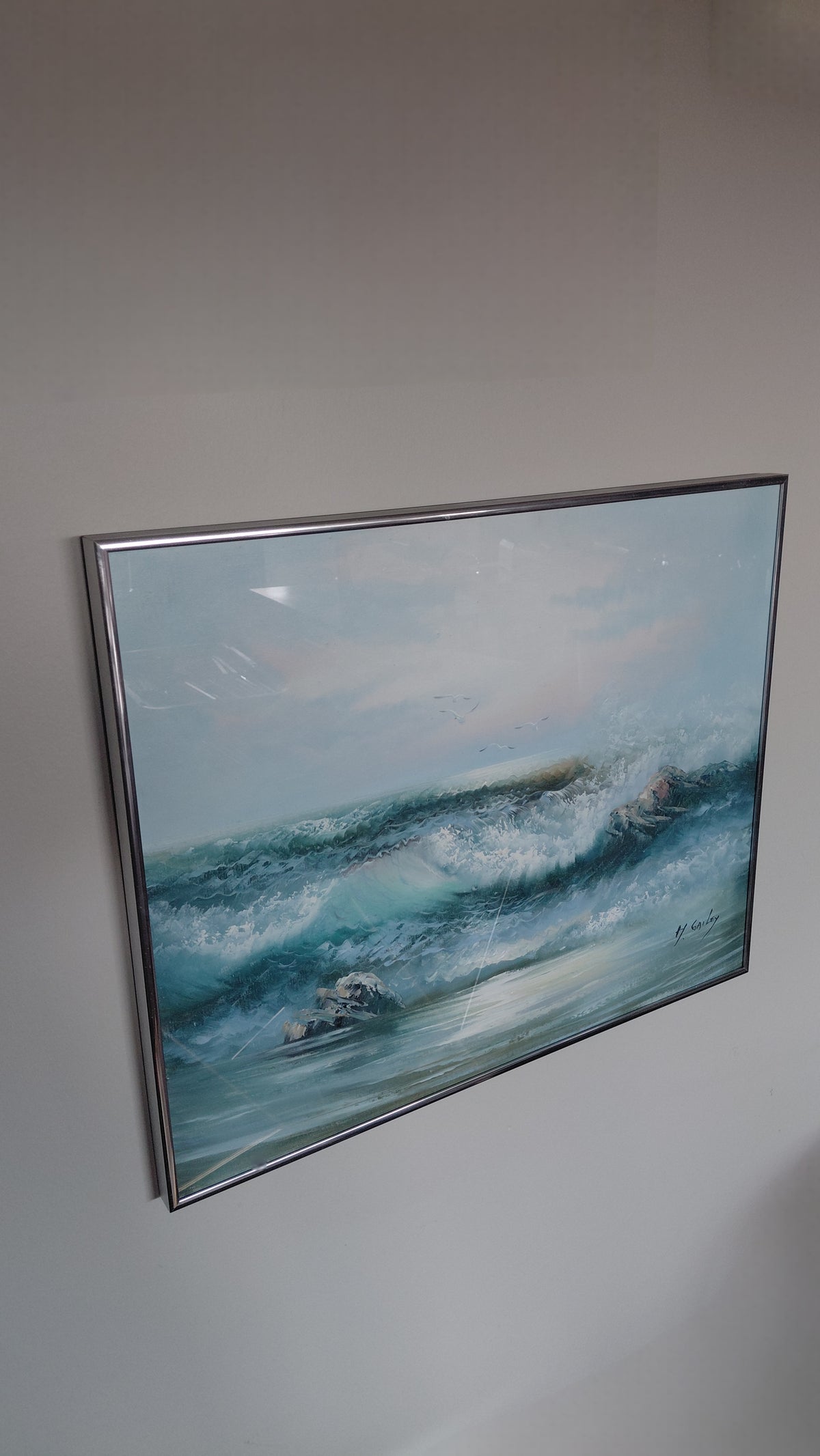 Olíumálverk á striga, Howard Gailey