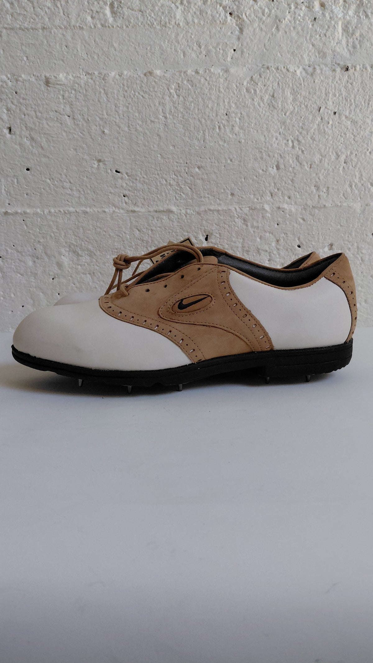 Vintage golf skór (1996) Swoosh -  ónotaðir, EUR 43, Nike Air Golf