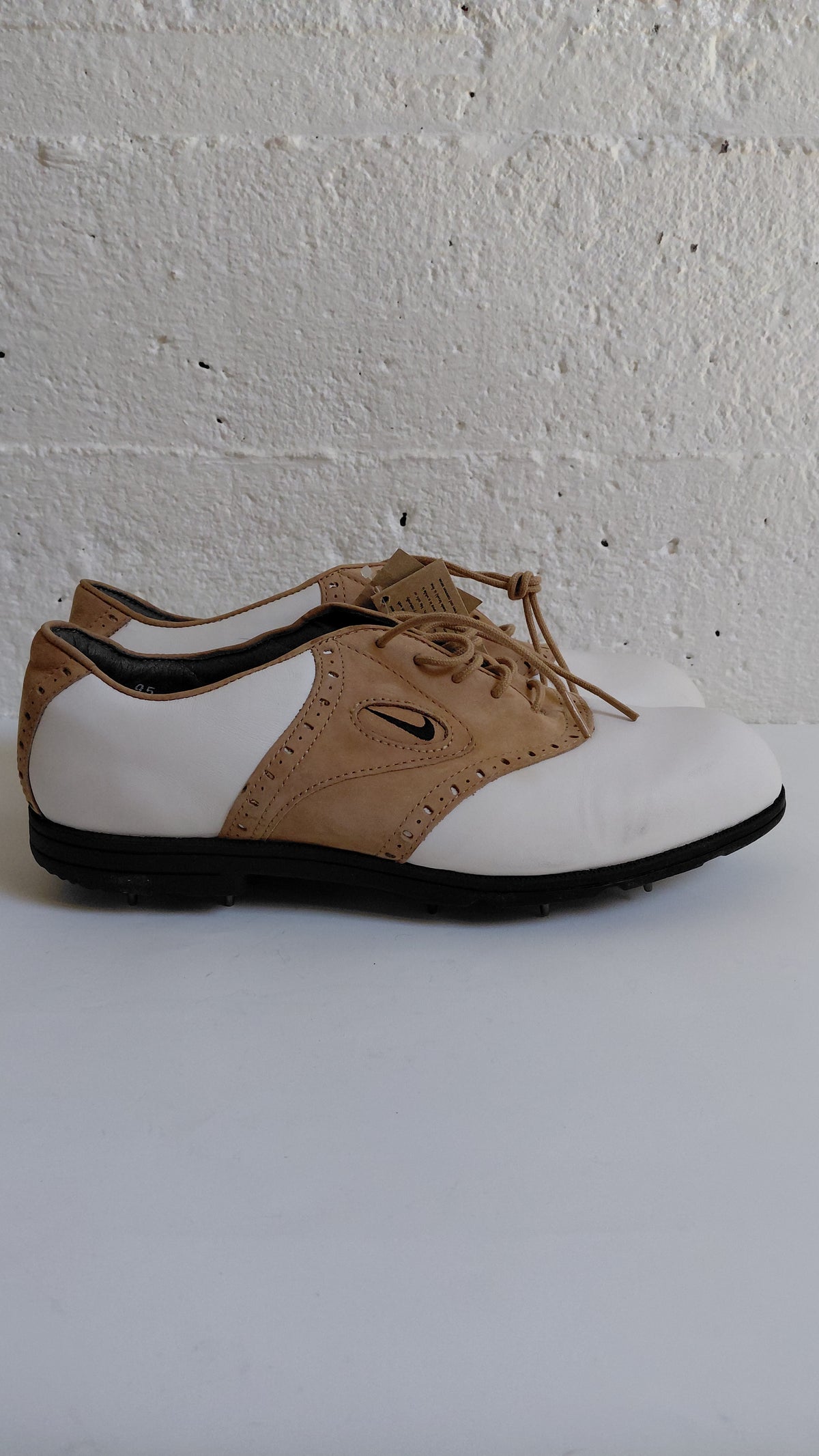 Vintage golf skór (1996) Swoosh -  ónotaðir, EUR 43, Nike Air Golf