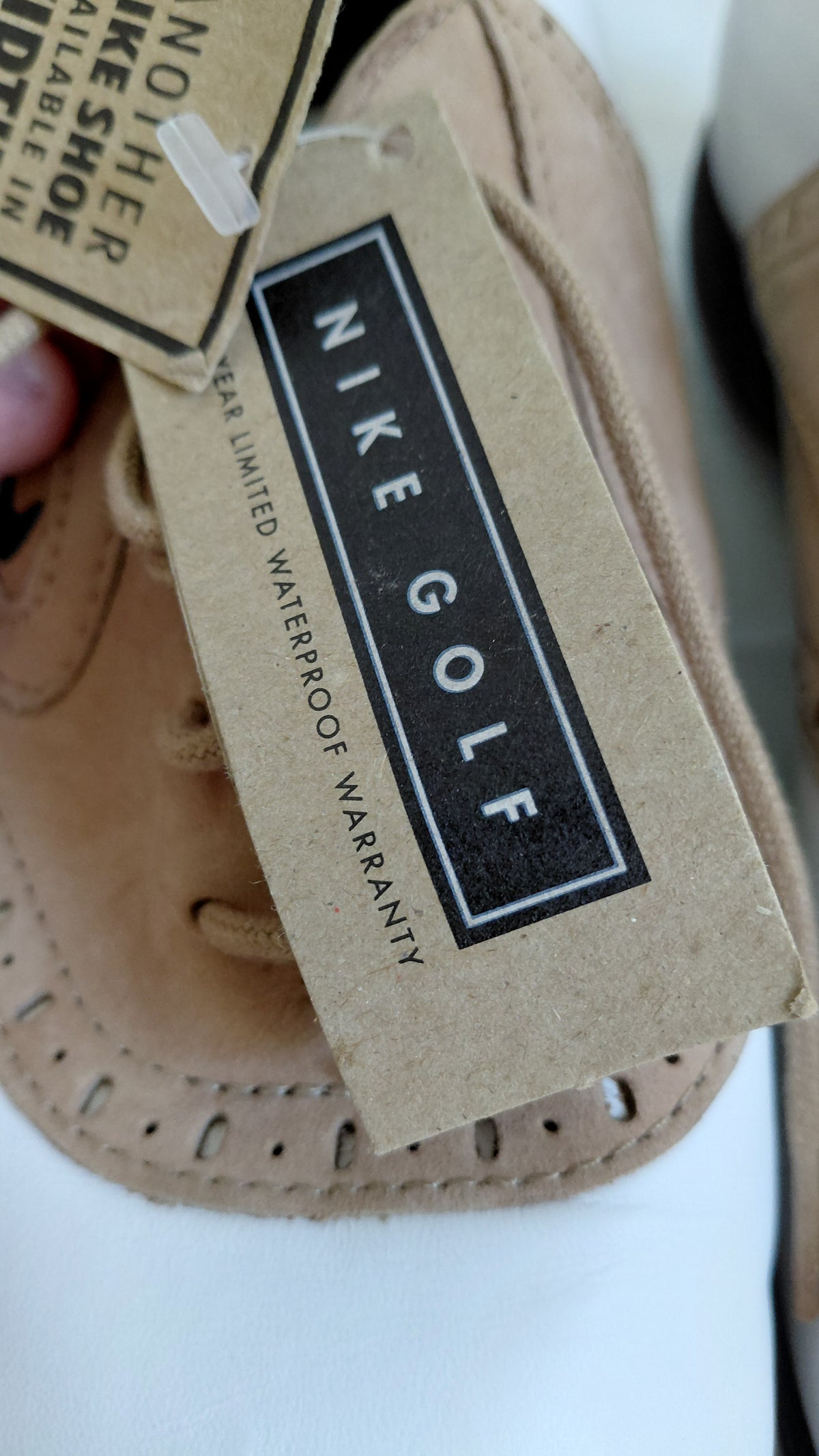 Vintage golf skór (1996) Swoosh -  ónotaðir, EUR 43, Nike Air Golf