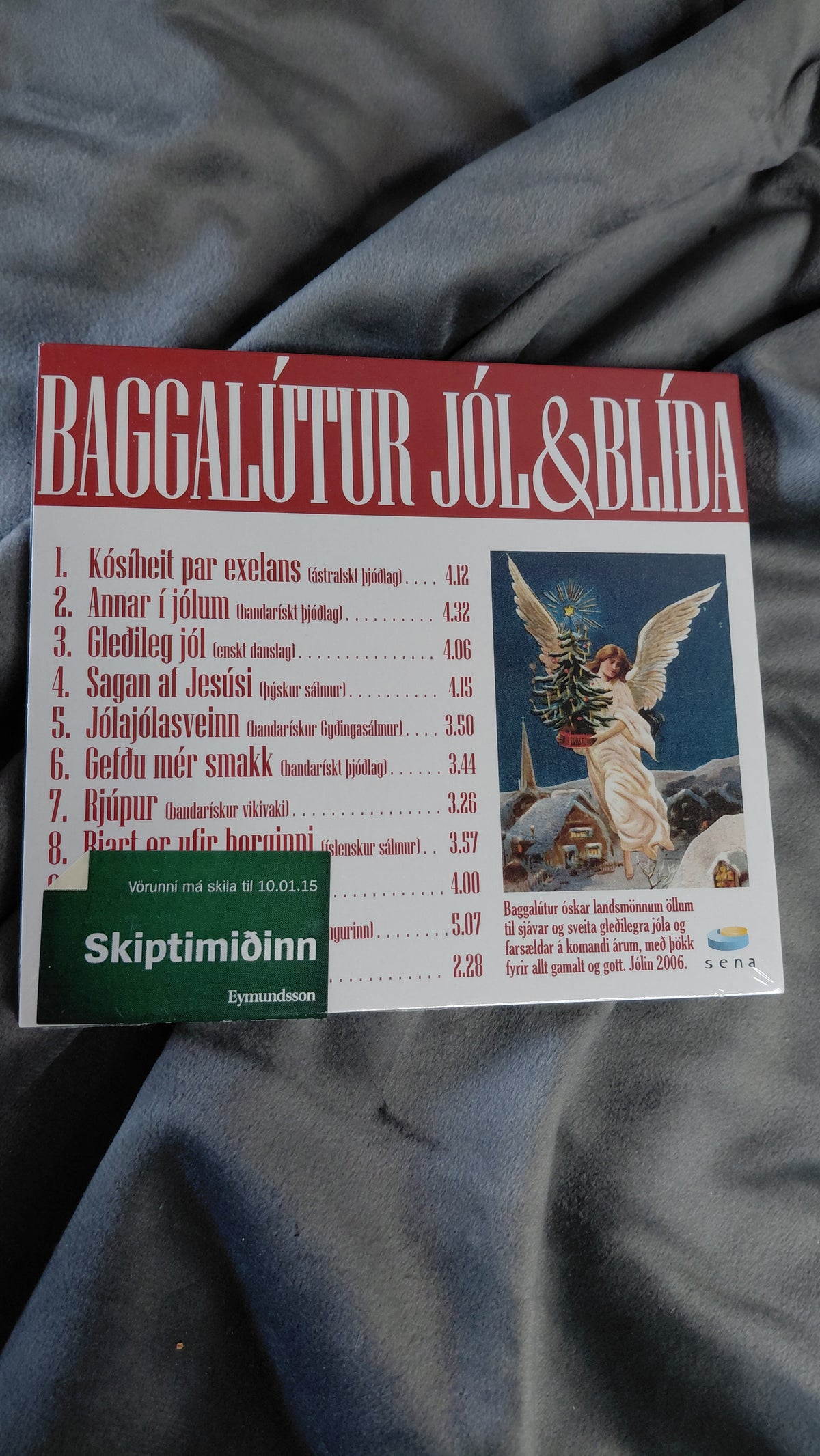 CD Jól og blíða, 11 vinsæl hátíðar- og aðventulög, Baggalútur