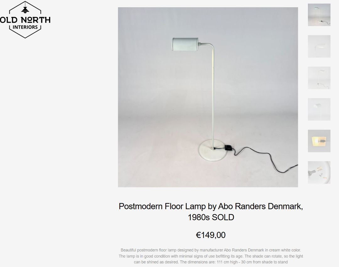 Vintage (1970s) floor lamp, Abo Randers