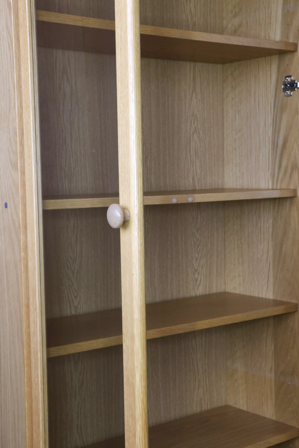 Vintage bókaskápur með glerhurðum "Billy/Oxberg" (2000), Ikea