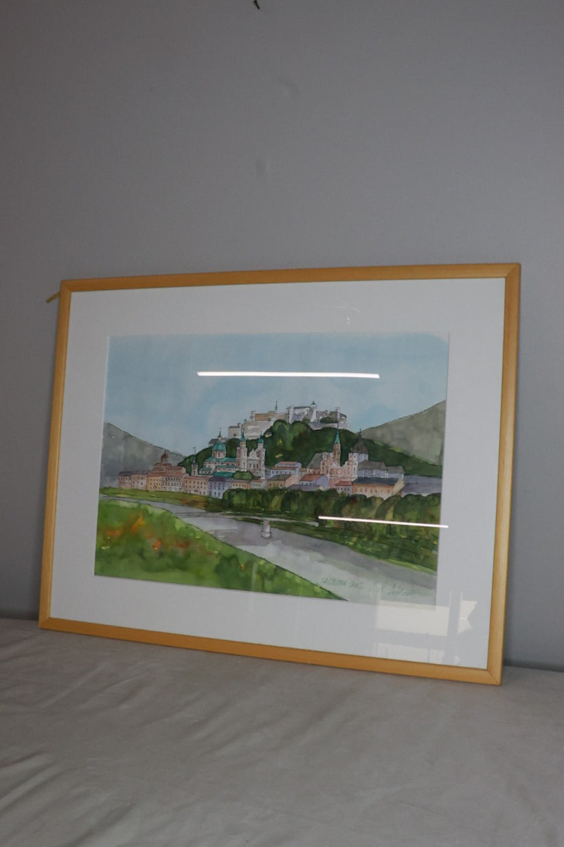 Vatnslitamálverk "Salzburg" (2003), Adriano