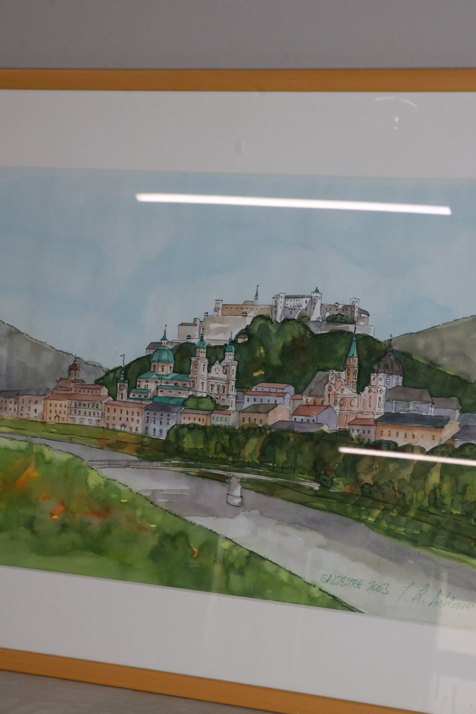 Vatnslitamálverk "Salzburg" (2003), Adriano
