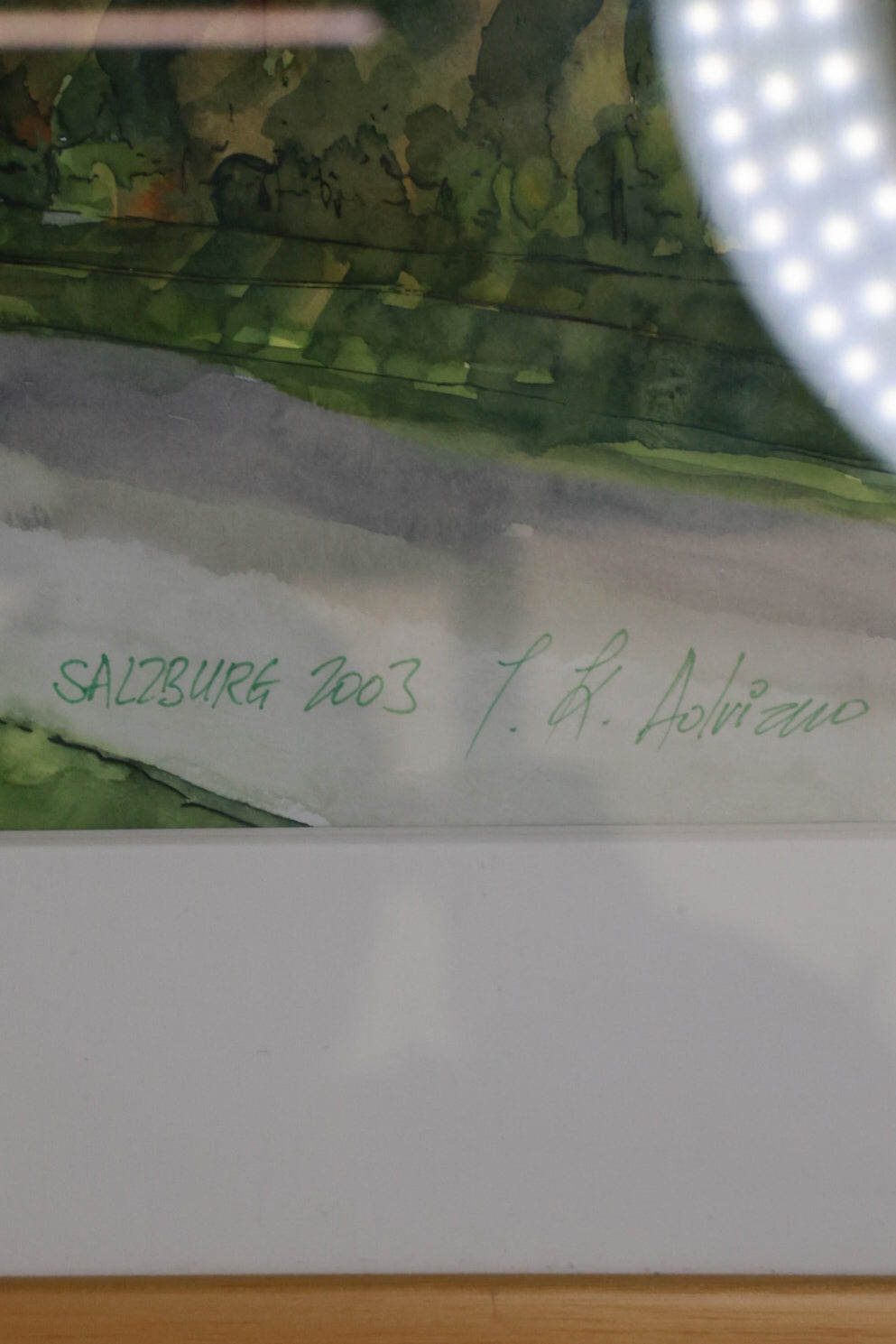 Vatnslitamálverk "Salzburg" (2003), Adriano