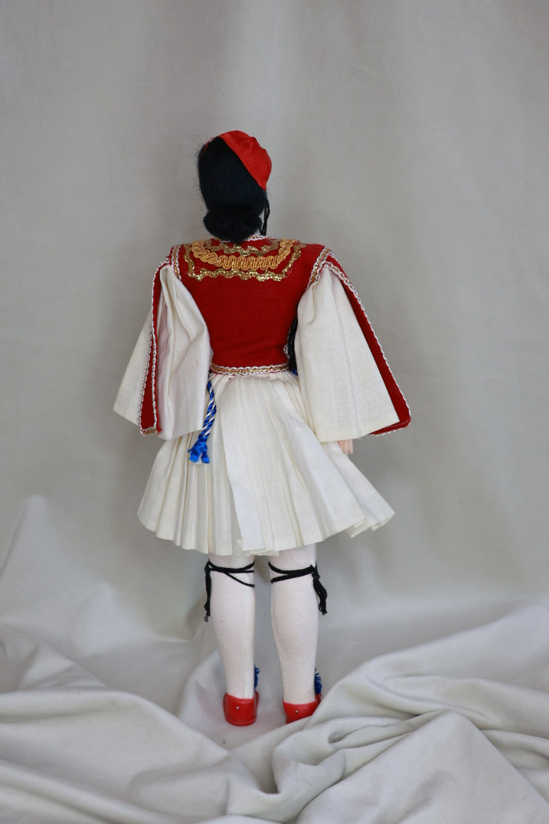 Grísk þjóðbúninga dúkka - Evzone/Tsolias (1960-1970), Vintage