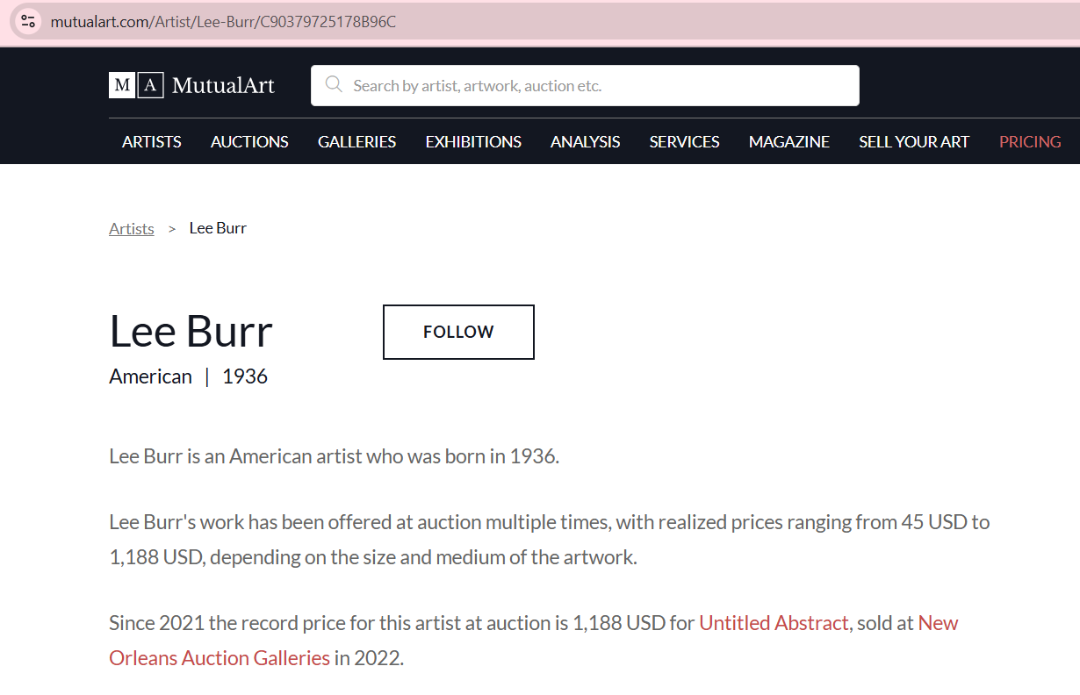 Olíumálverk "Philharmonic" vottað og áritað, Lee Burr