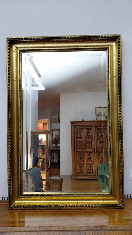 Vintage spegill í gylltum ramma (80.5x54 cm), Vintage