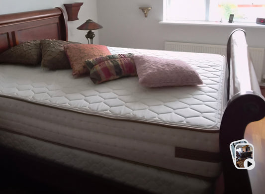 Sleða hjónarúm (usa queen size)